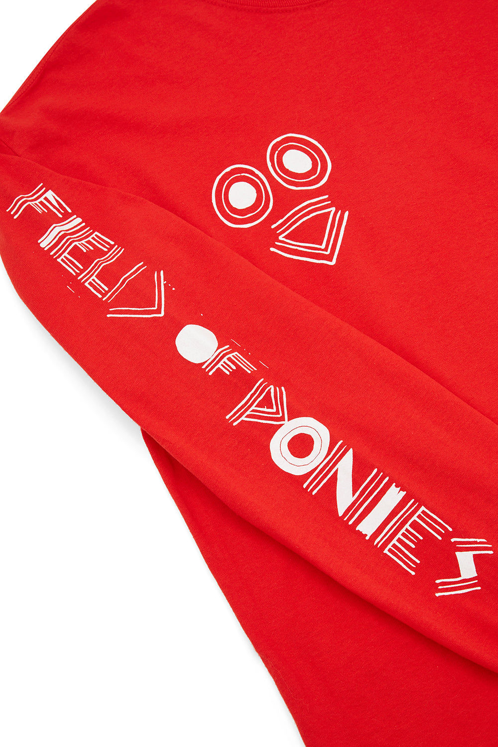 RED "HELLO, SHOOT ME" LONG SLEEVES T-SHIRT